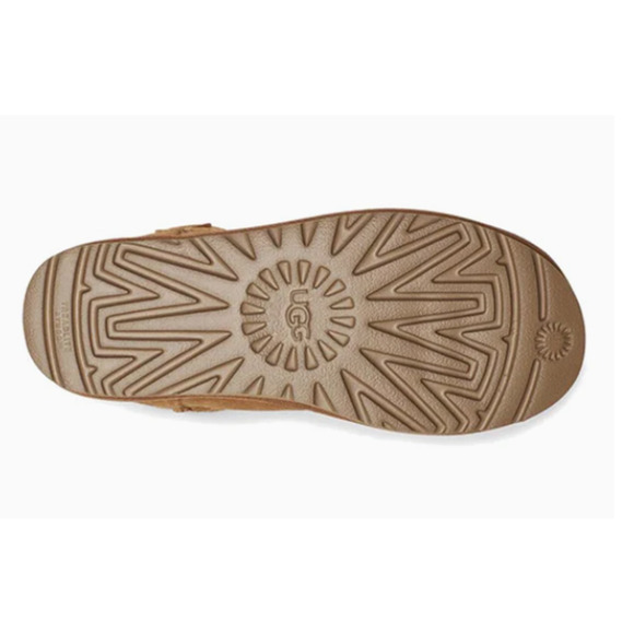 NEW UGG Mini Bailey Logo Strap Boots Chestnut Size 10 Women's Fur 1123621 - Picture 7 of 9